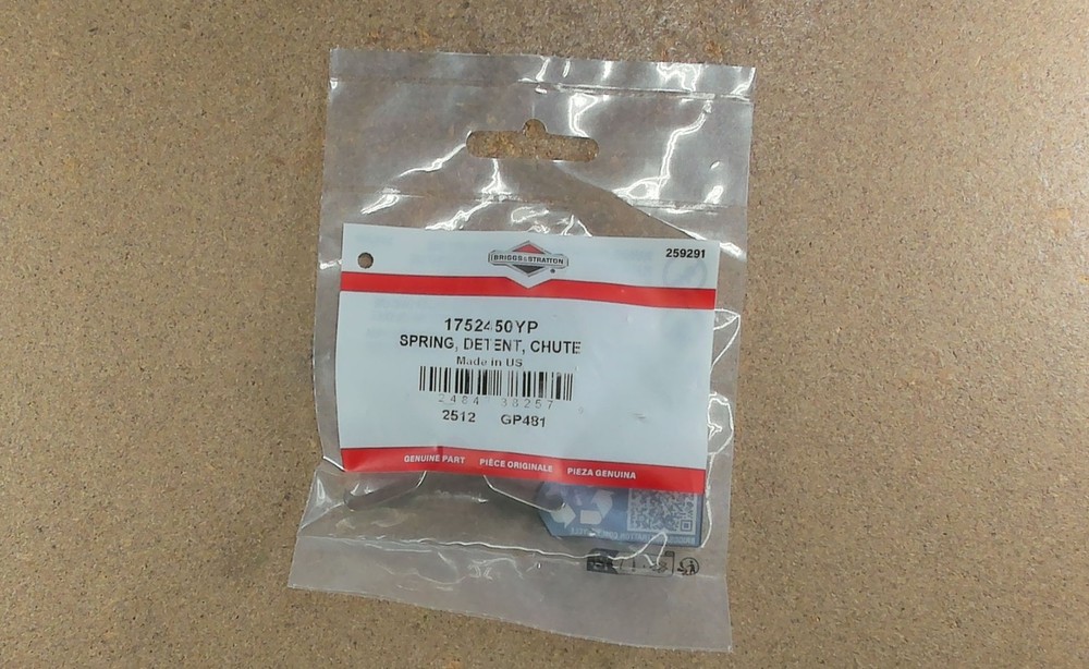 1752450YP Briggs & Stratton Spring, Detent, Chute