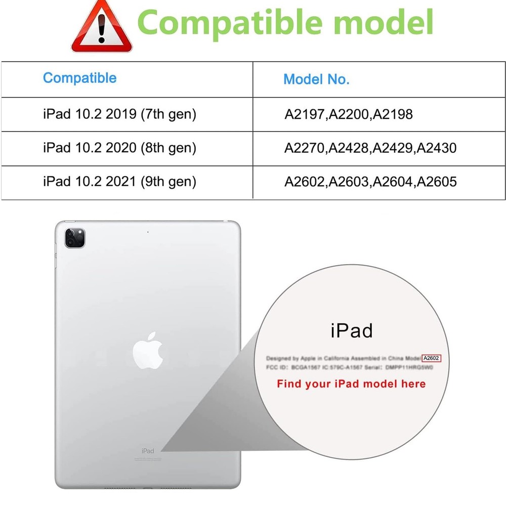 TiKeDa 2 Pack Screen Protector for iPad 9th 8th 7th Generation 10.2 Clear