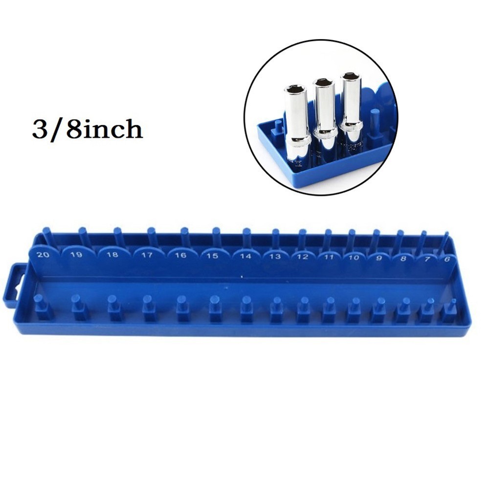 Socket Storage Organizer For Garage Workshop Metric Socket Tray Rack Holder