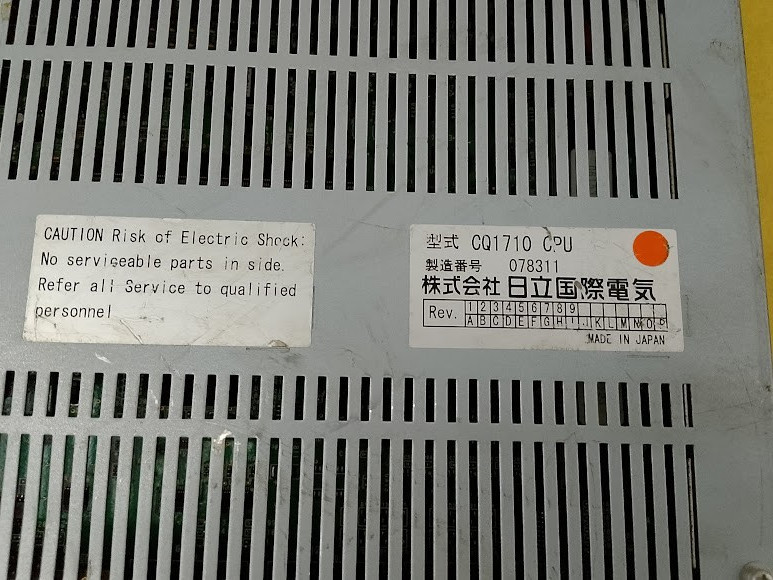 HITACHI CQ1710 CPU CONTROLLER Tested Working