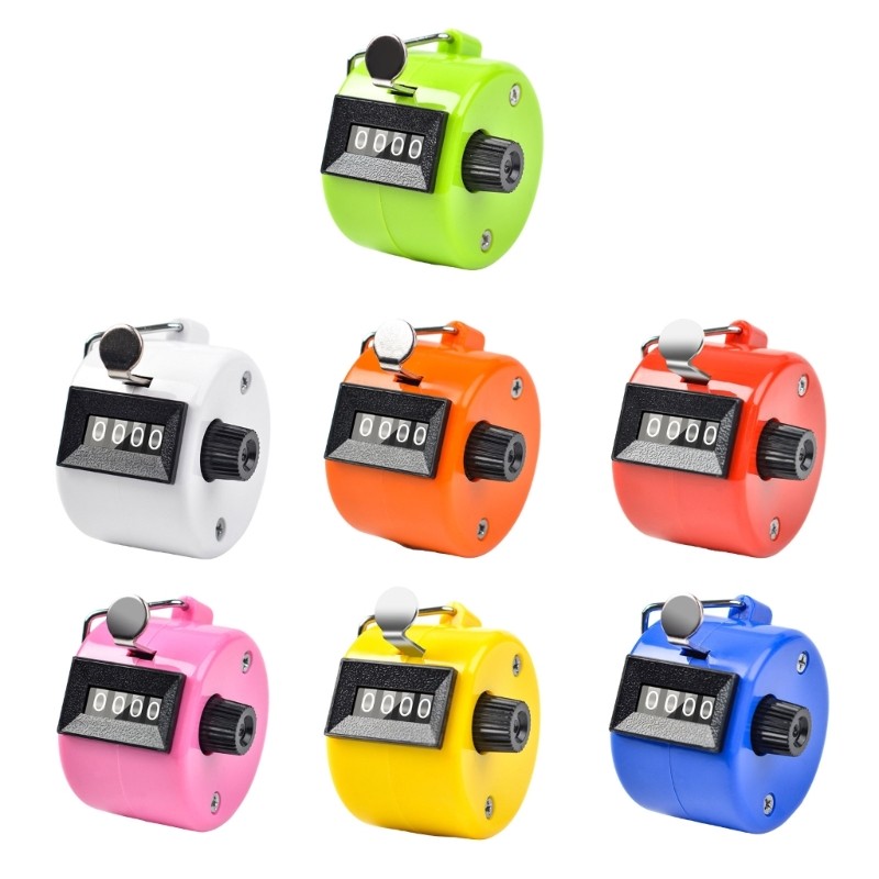 Handheld Tally Counter Hand Mechanical Counters 4 Digit Number Count Clickers