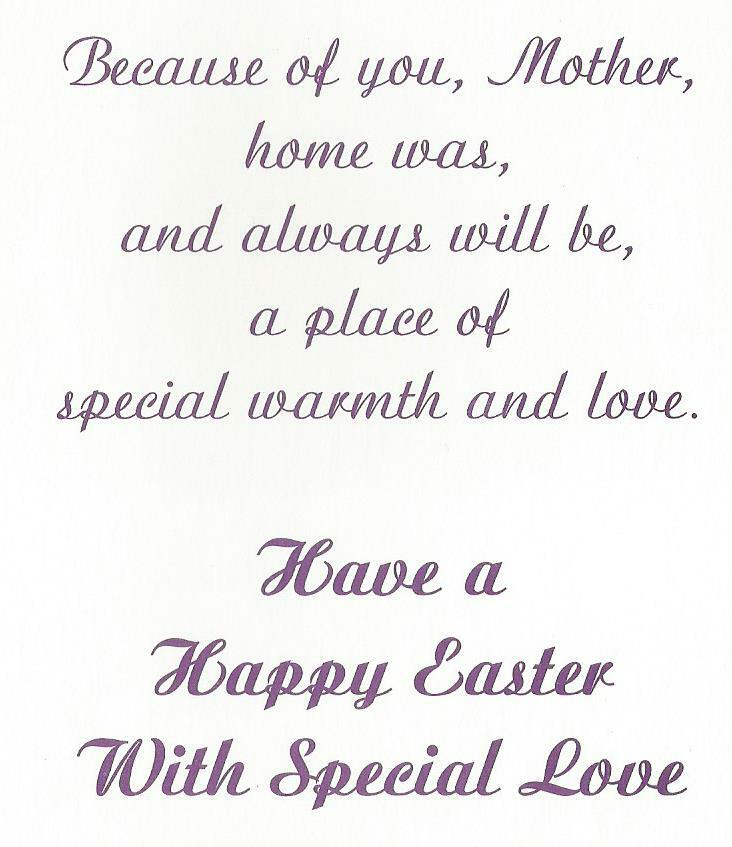 Happy Easter Mother (E)