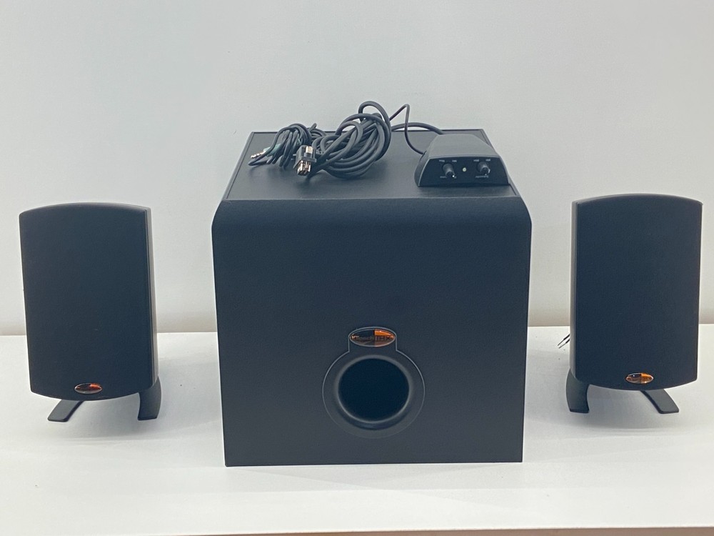 🔊 Klipsch ProMedia 2.1 THX Computer Speaker System & Subwoofer ~ Tested & Works