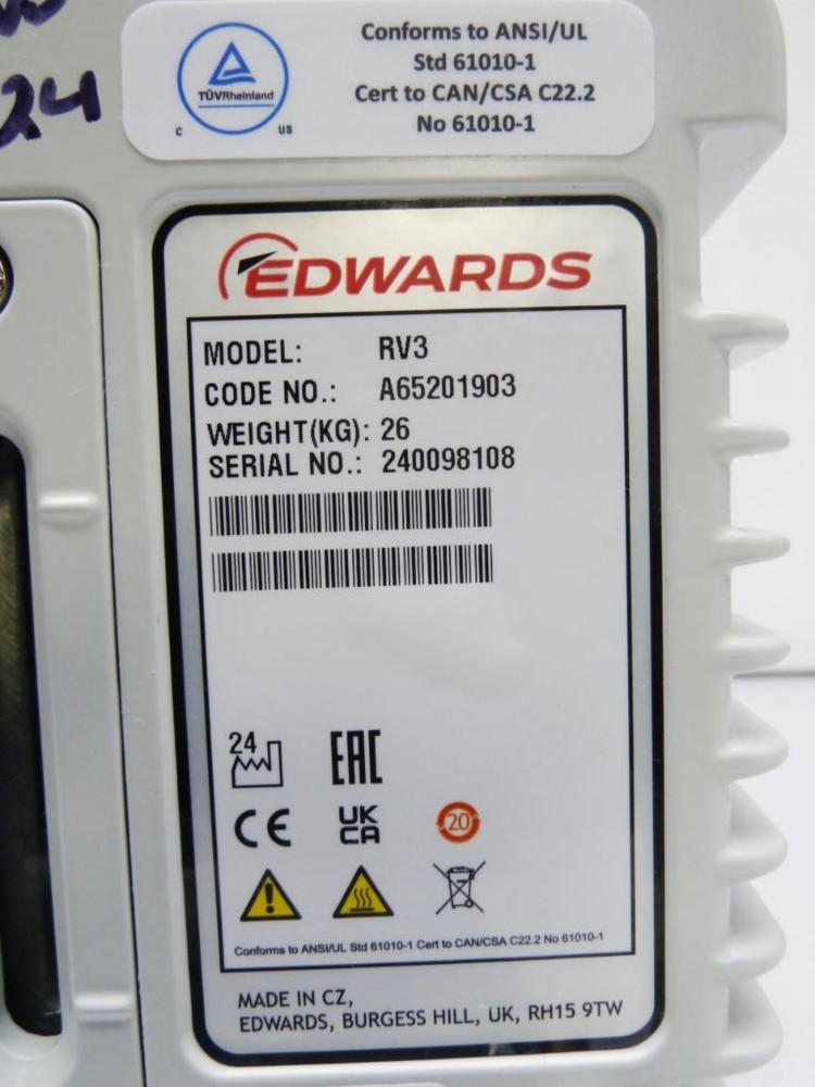Edwards Model RV3 Rotary Vacuum Pump | A65201903
