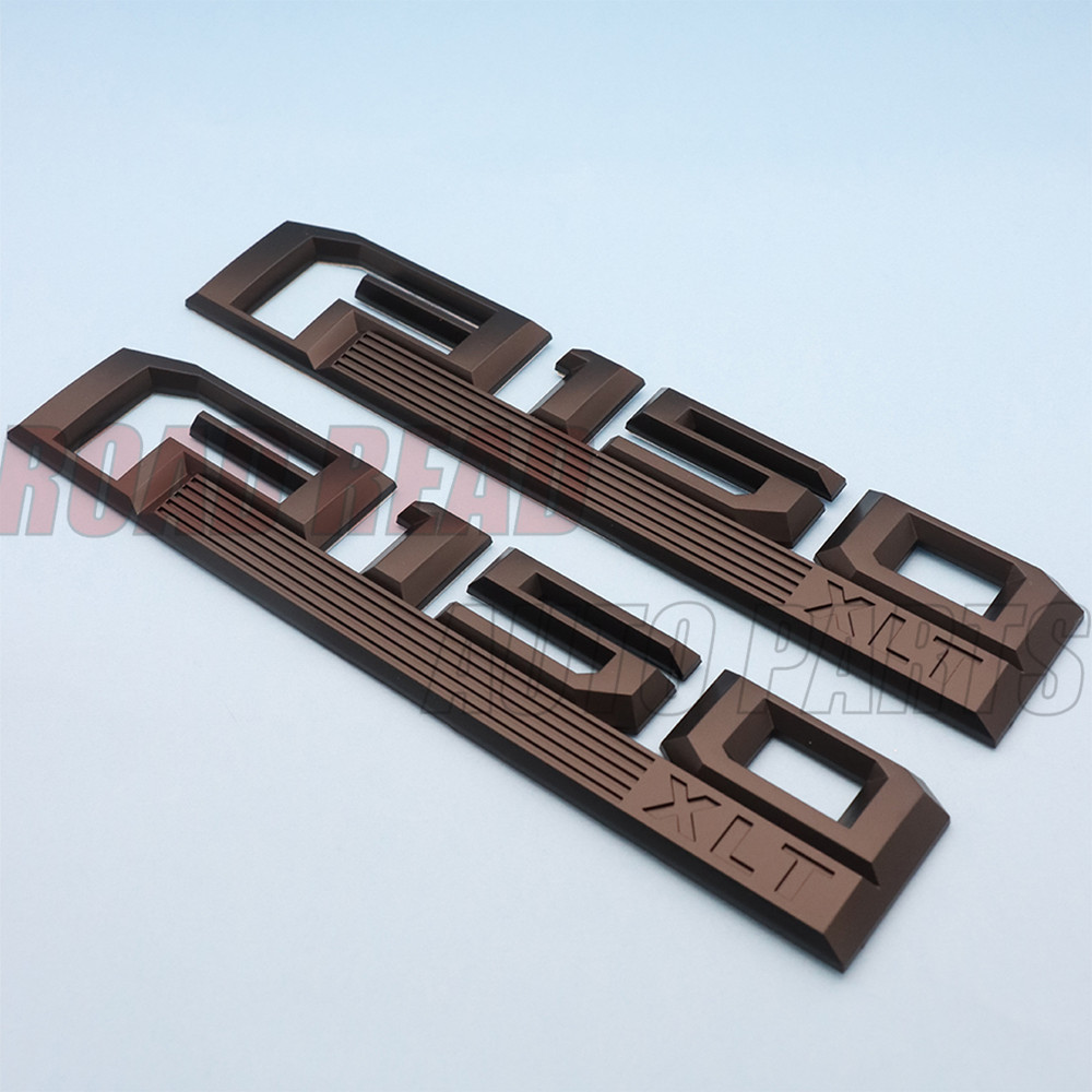 2PCS Fender Emblems For XLT 2015-2020 Replacement Badges Matte Black