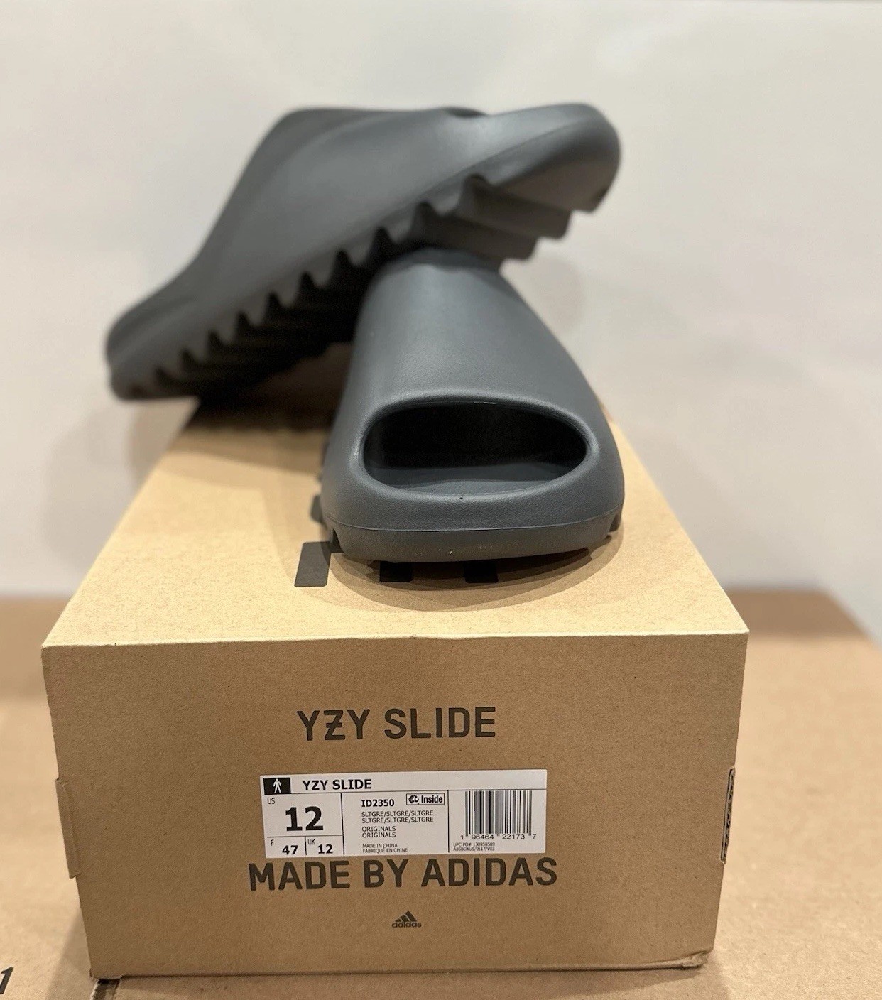 Adidas Yeezy Slide Slate Grey (SIZES 6-13 | 100% AUTHENTIC WITH RECEIPT) ID2350