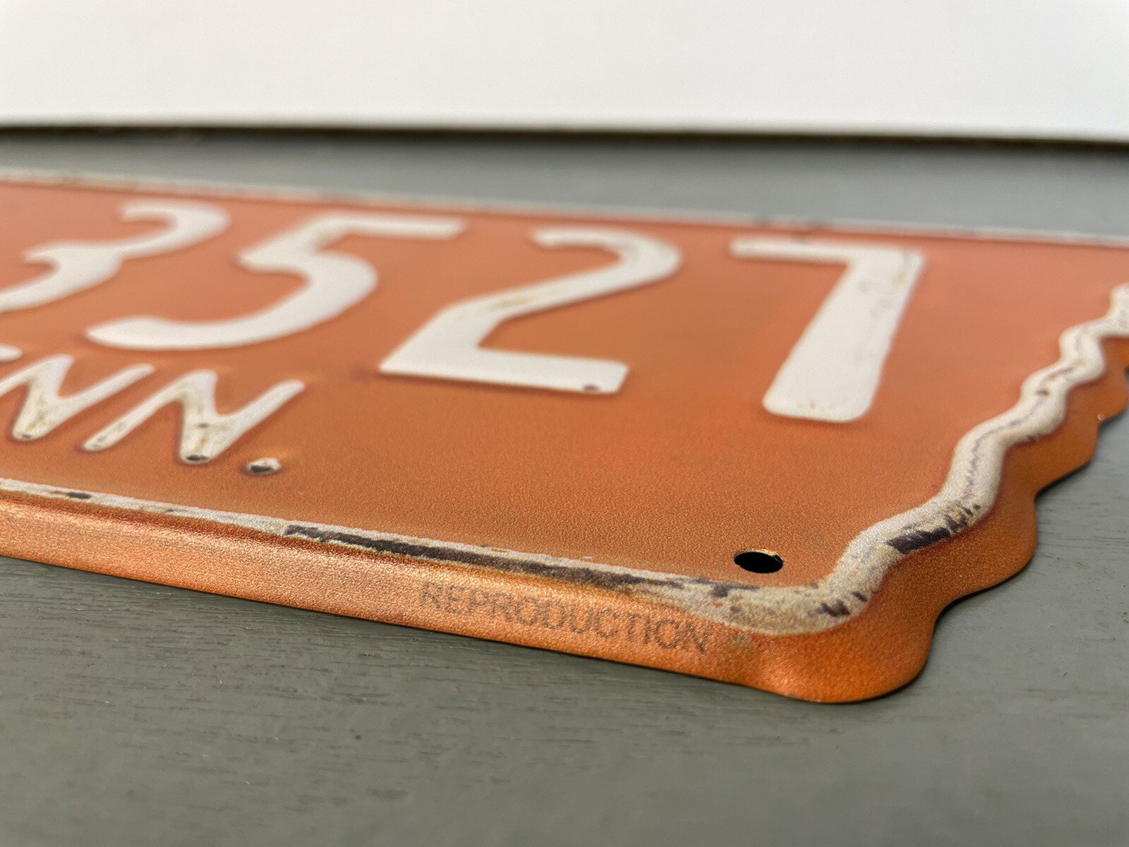 REPRODUCTION 1951 Tennessee License Tag TN Knox Vols & Vanderbilt Score Plate