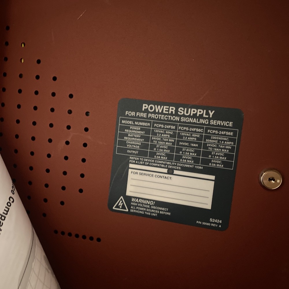 Fire Alarm Power Supply