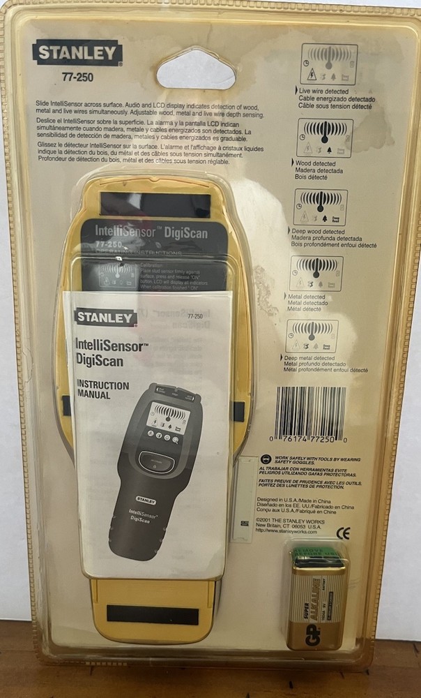 Stanley IntelliSensor DigiScan Stud Sensor 77-250 — New Factory Sealed