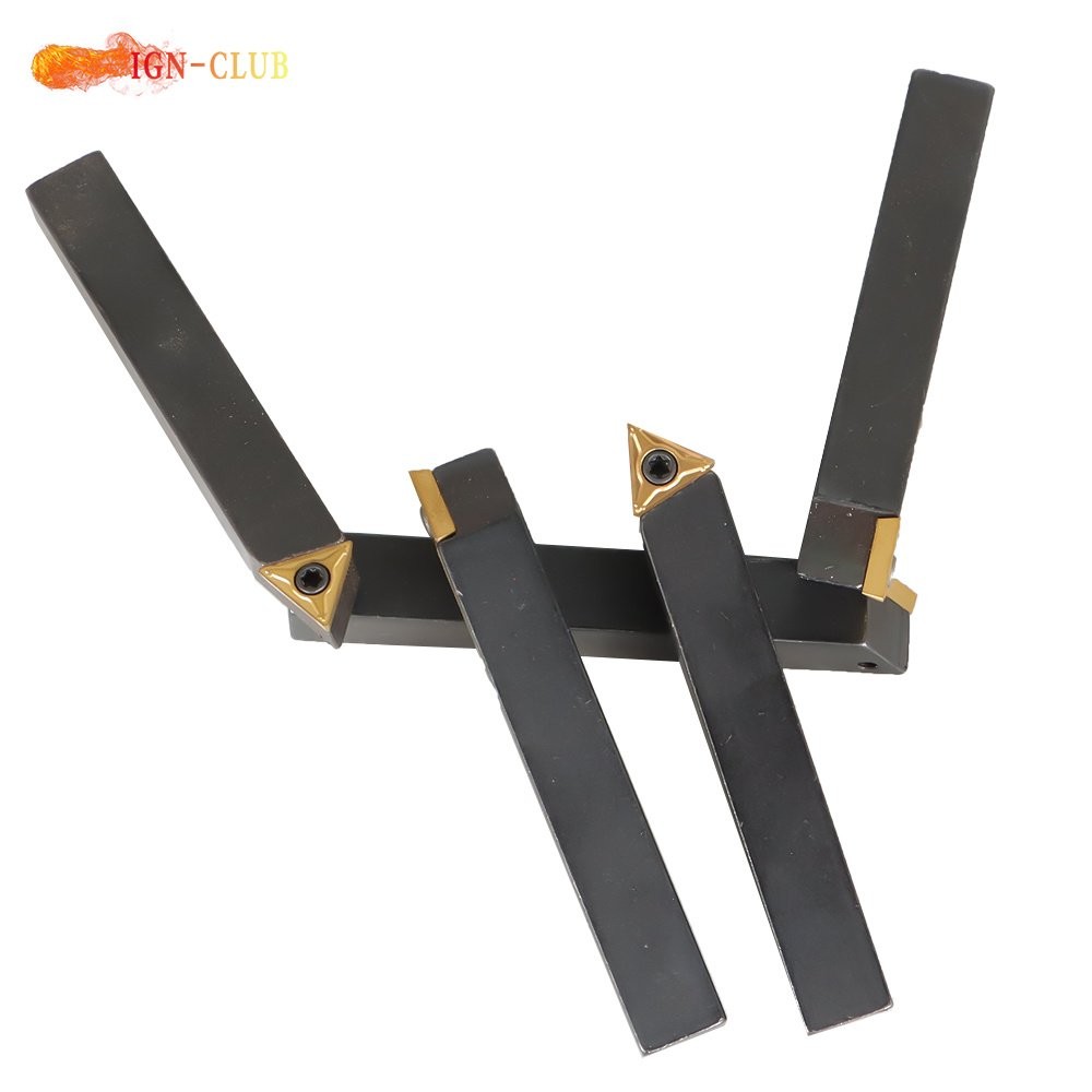 5 x 3/8" Carbide Indexable Turning Tool Lathe Tool Bit With Carbide Inserts