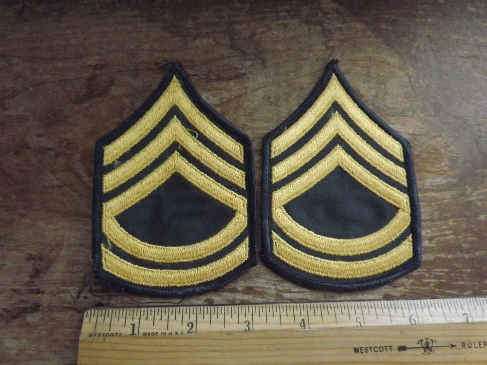 Pair, Nam-Era Army Sergeant First Class (E-7) Chevrons -  INV# C62