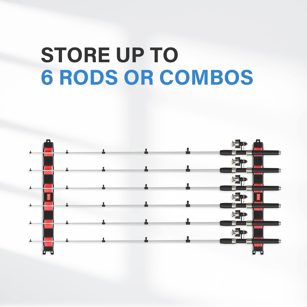 Simple Deluxe Horizontal 6-Rod Rack, 1 Pair, 1 Pair