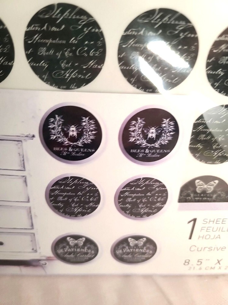 NEW Redesign With Prima Knob Transfer " Cursive Letters"