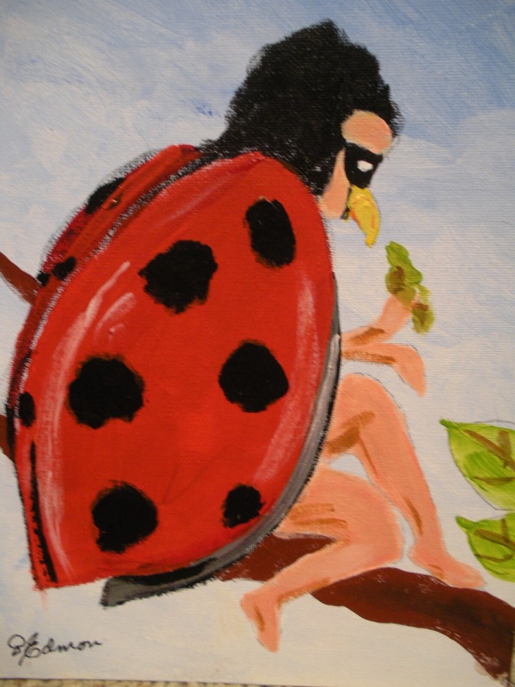 LADY BUG 8x10 by BOBBY EDMON original