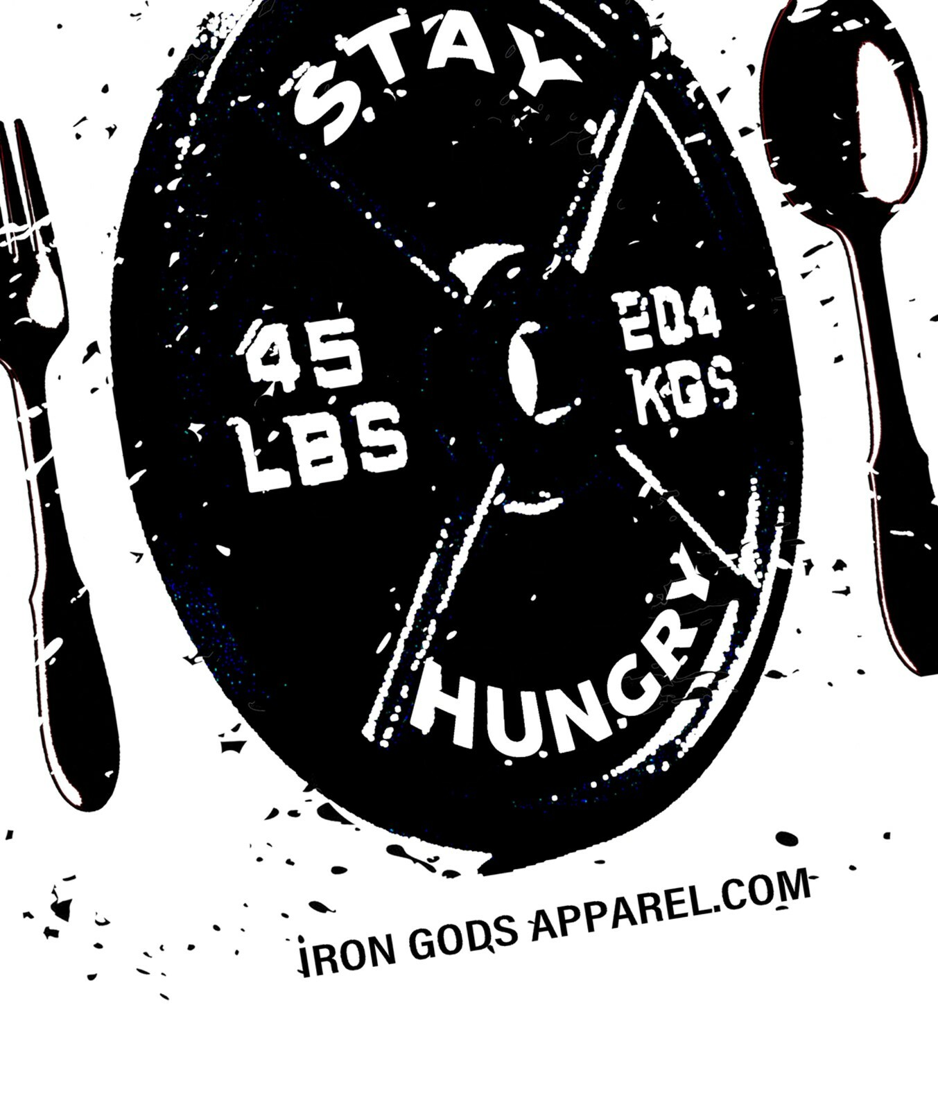 Iron Gods Stay Hungry T-Shirt Gym Shirt Men's Pump Cover Workout Tee Gym Outfit
