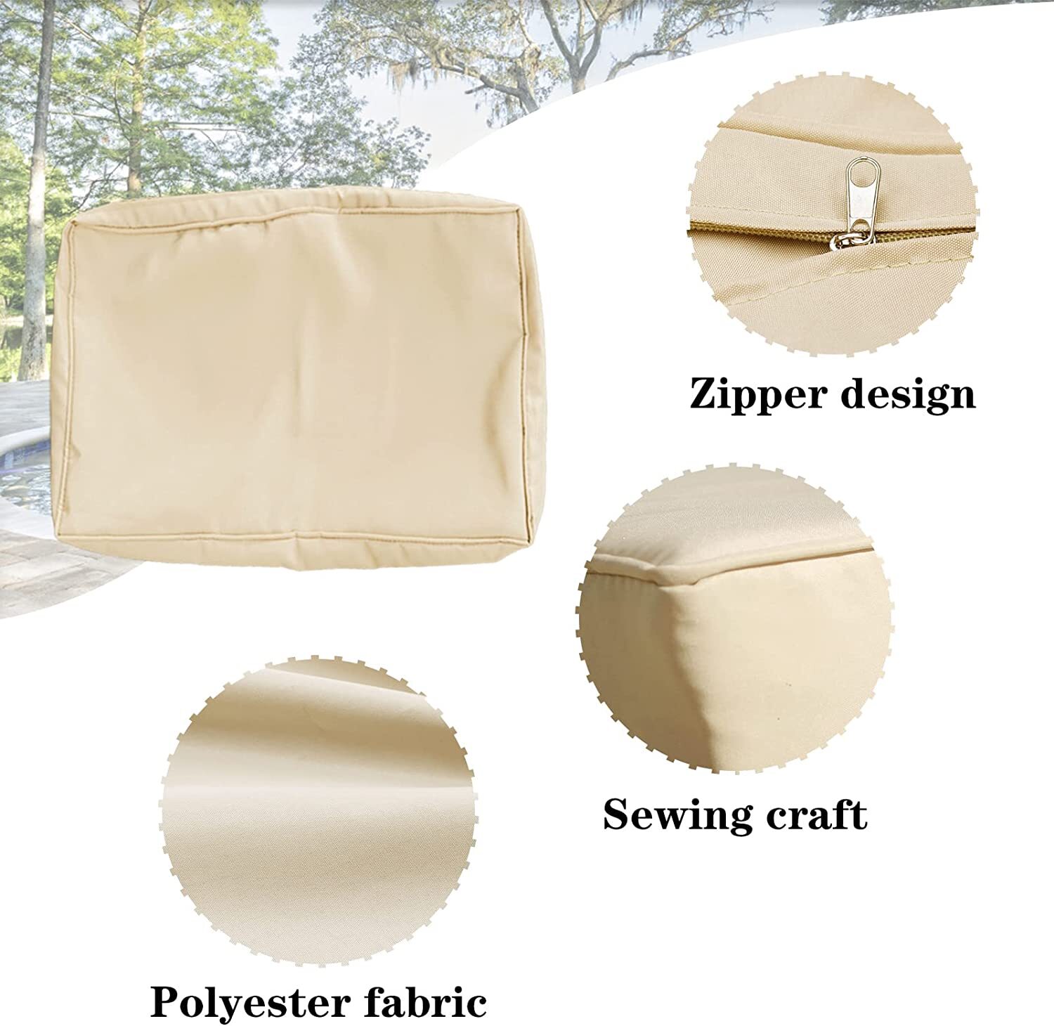 14 Pack Outdoor Patio Furniture Chair Cushion Covers Set Replacement Sofa Covers