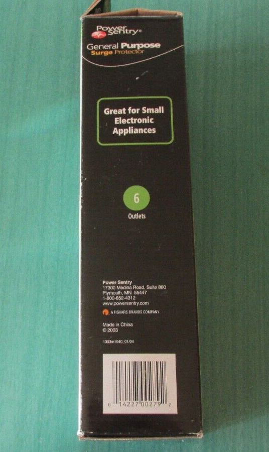 Power Sentry GENERAL PURPOSE SURGE PROTECTOR - 2 pack - 6 outlets @ - 200 Joules