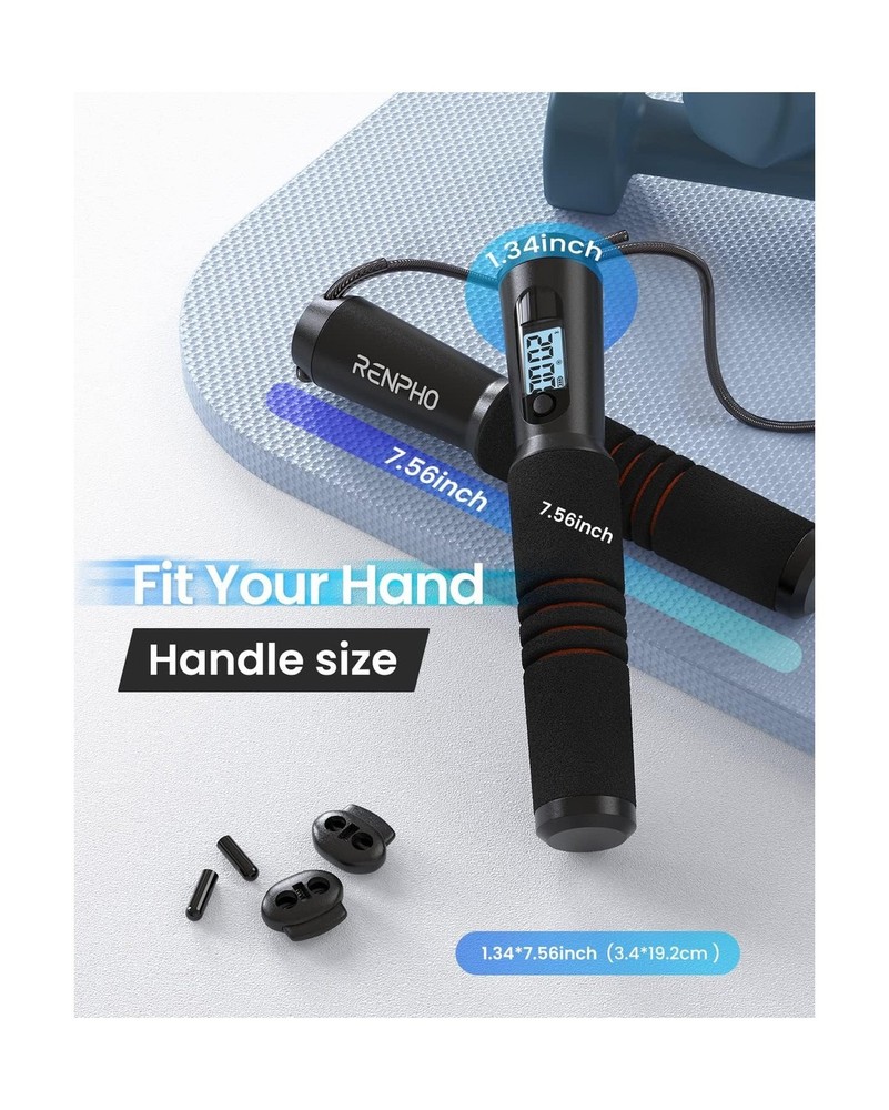 RENPHO Smart Jump Rope - APP Data Storage & Tracking & Analysis, Ta... Fast Ship