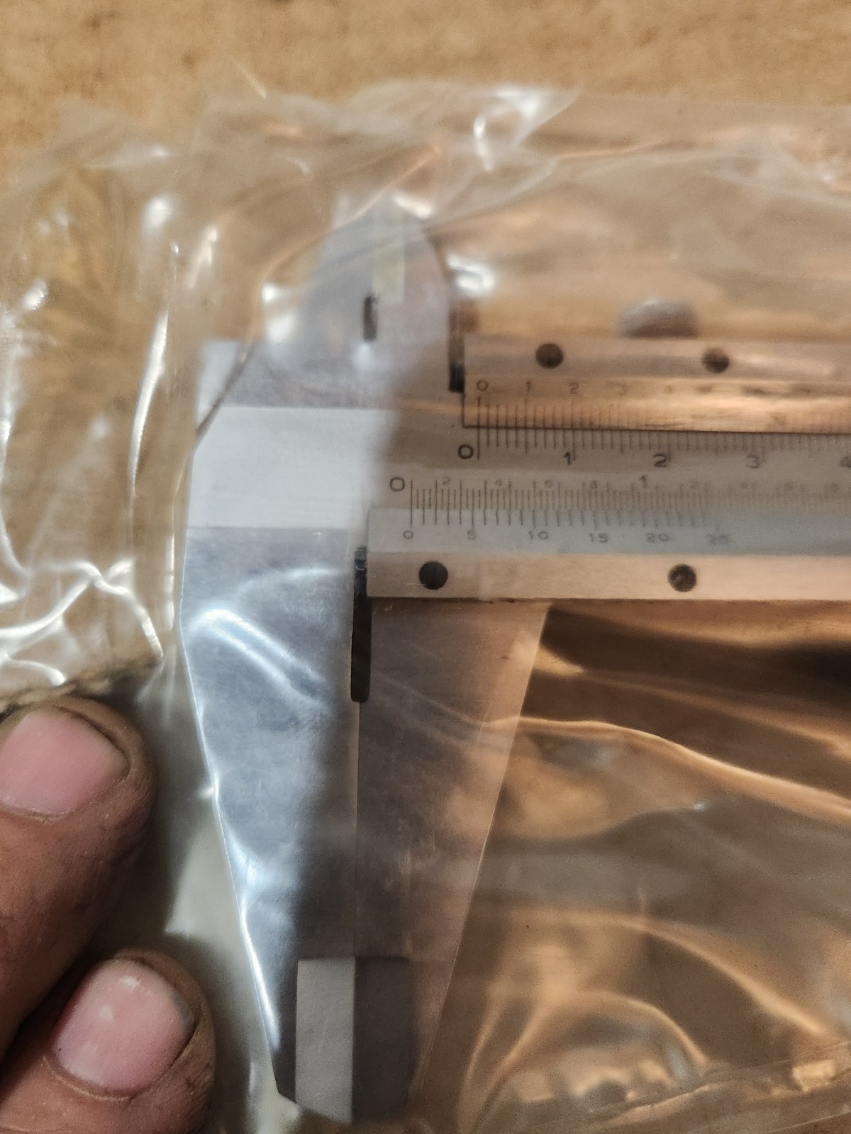 Stainless Hardened Caliper with 0-12"/300mm Measuring Range