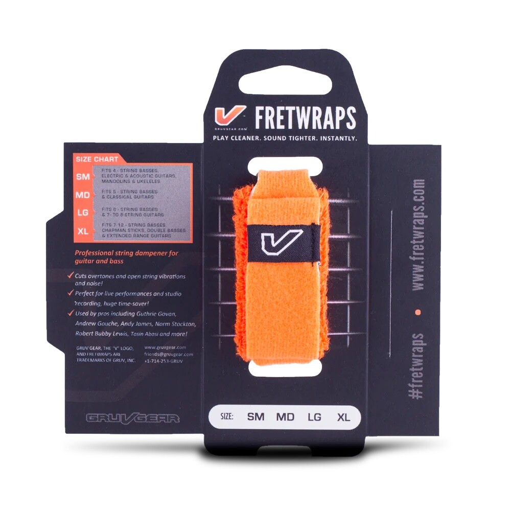 GRUV GEAR FretWraps 1-Pack Orange SMALL