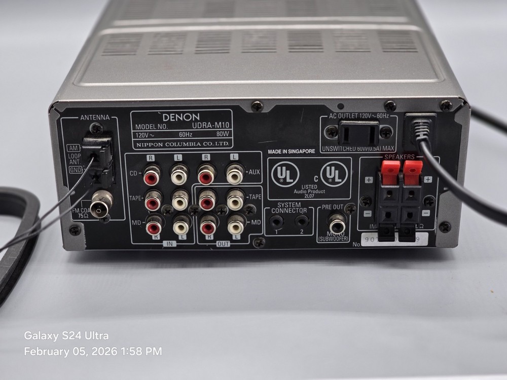 Denon UDRA-M10 Compact Component Reciever Amplifier Ships Free