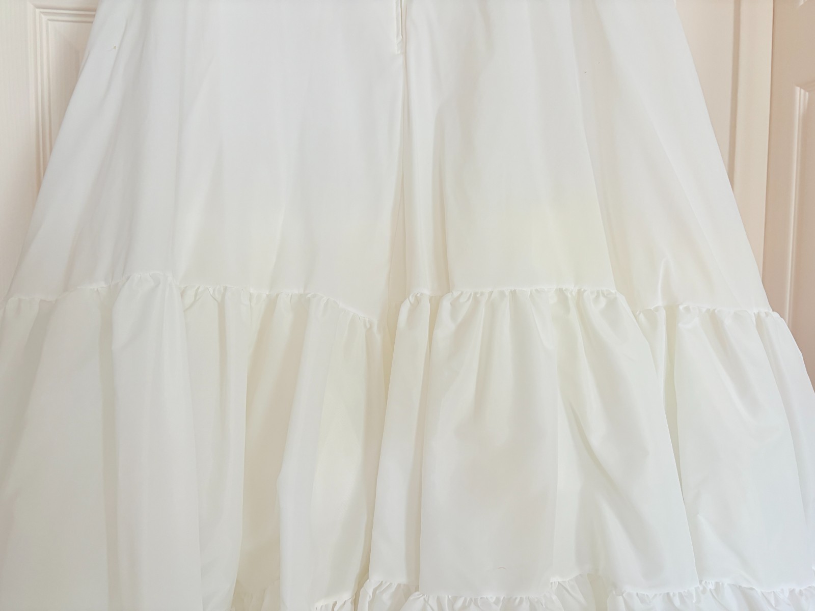 MERRY MODEL ~ Wedding Dress Petticoat Slip White Full ~ Large, 34" waist