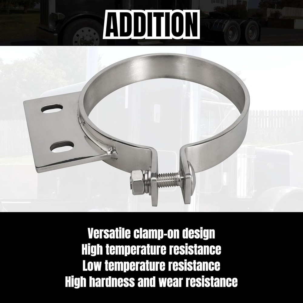 5" Exhaust Stack Mounting Bracket For Peterbilt 379 359 1987-1993 Replace 10294