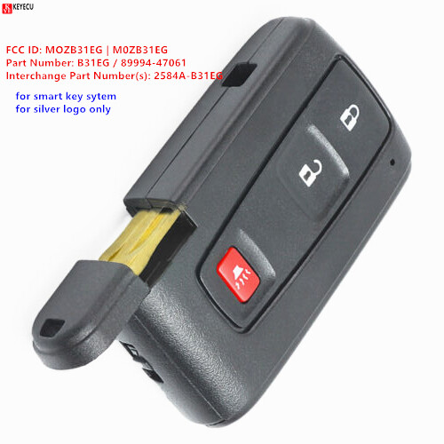 for Toyota Prius - 2004 - 2009 Smart Key Keyless Remote Fob MOZB31EG 89994-47061