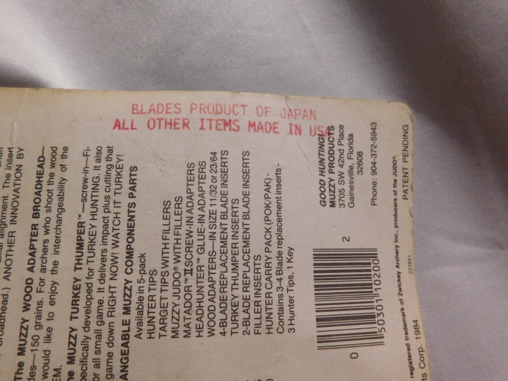 Muzzy Target Tip with Fillers 150 GR 5 Pack