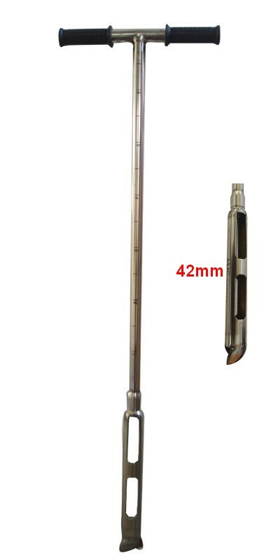 42mm dia Soil Probe Sampler with Sample Ejector 304Stainless Steel 11.8" Ejector