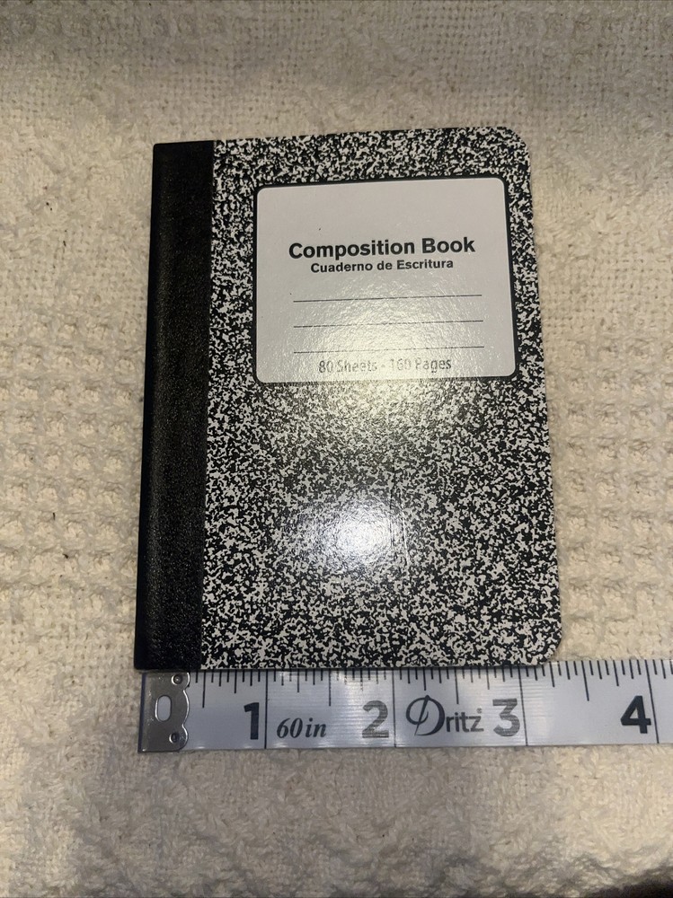 Mini Marble Composition Notebook Vintage Walmart Brand