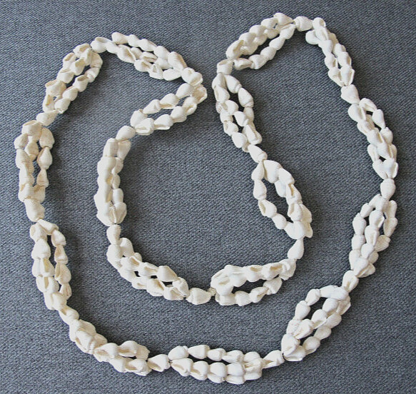 Vintage nice design real small shells long lariat necklace