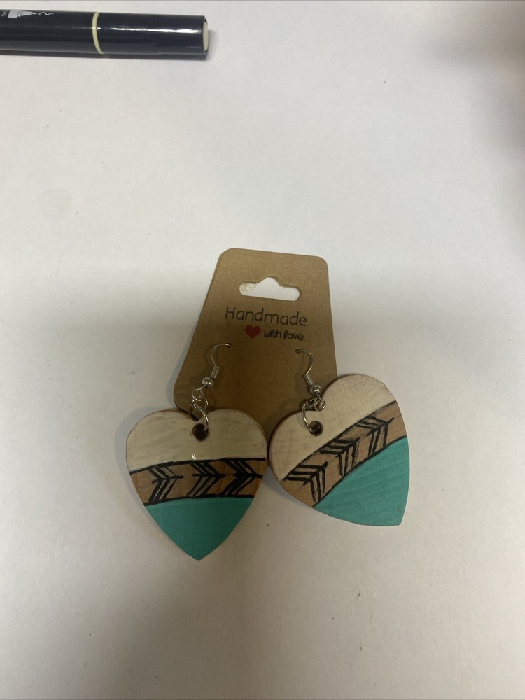 handmade wooden Dangle earrings