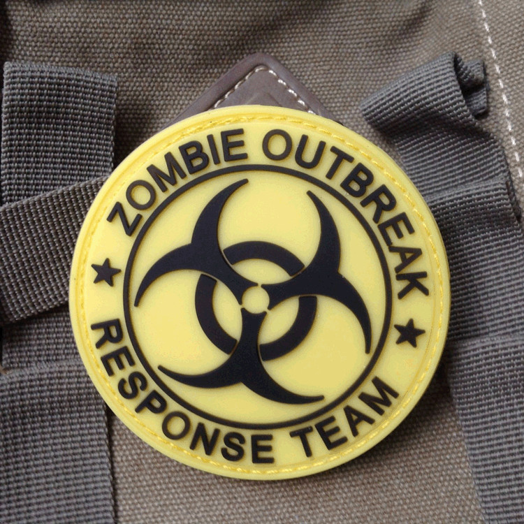 ZOMBIE HUNTER OUTBREAK RESPONSE TEAM TACTICAL BIOHAZARD 3D PVC PATCH