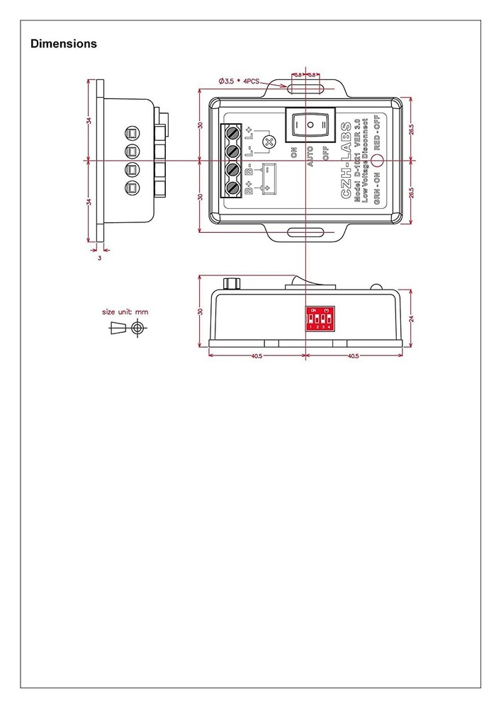 18V 30Amp Low Voltage Disconnect Module LVD Battery Protection Controller