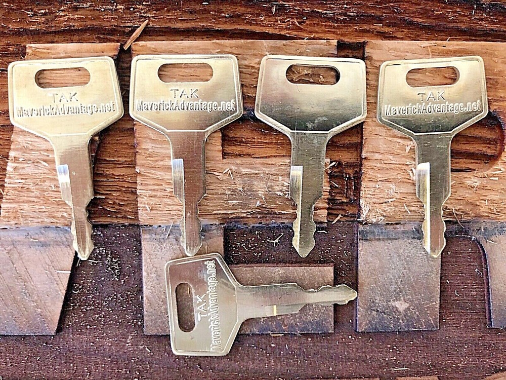 5 Takeuchi Keys for Excavator & Track Loader H806