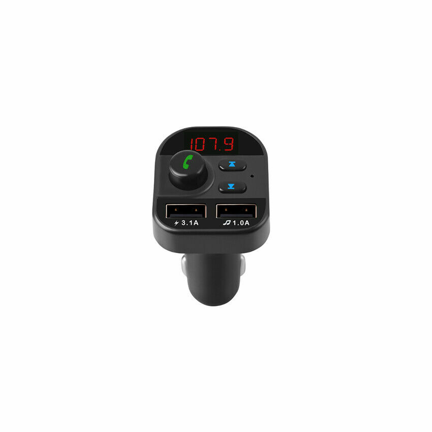 Bluetooth In-Car Wireless FM Transmitter MP3 Radio Adapter Car Kit Charge 2 USB