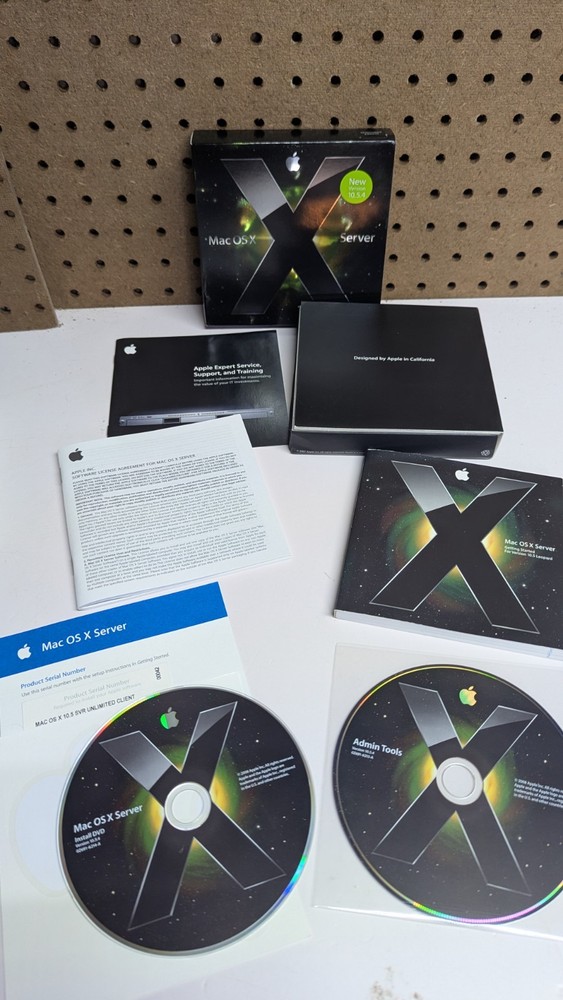 Apple Mac OS X Version 10.5.4 Leopard Server Unlimited Client License & Key