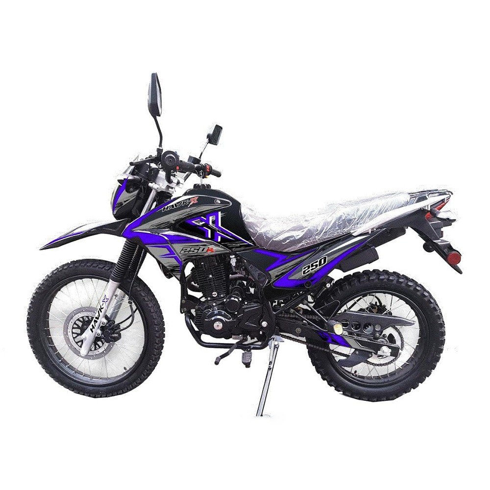 Hawk-X 250 Enduro 250cc Motorcycle EFI Dual Sports Dirt Bike Adult Street Bike
