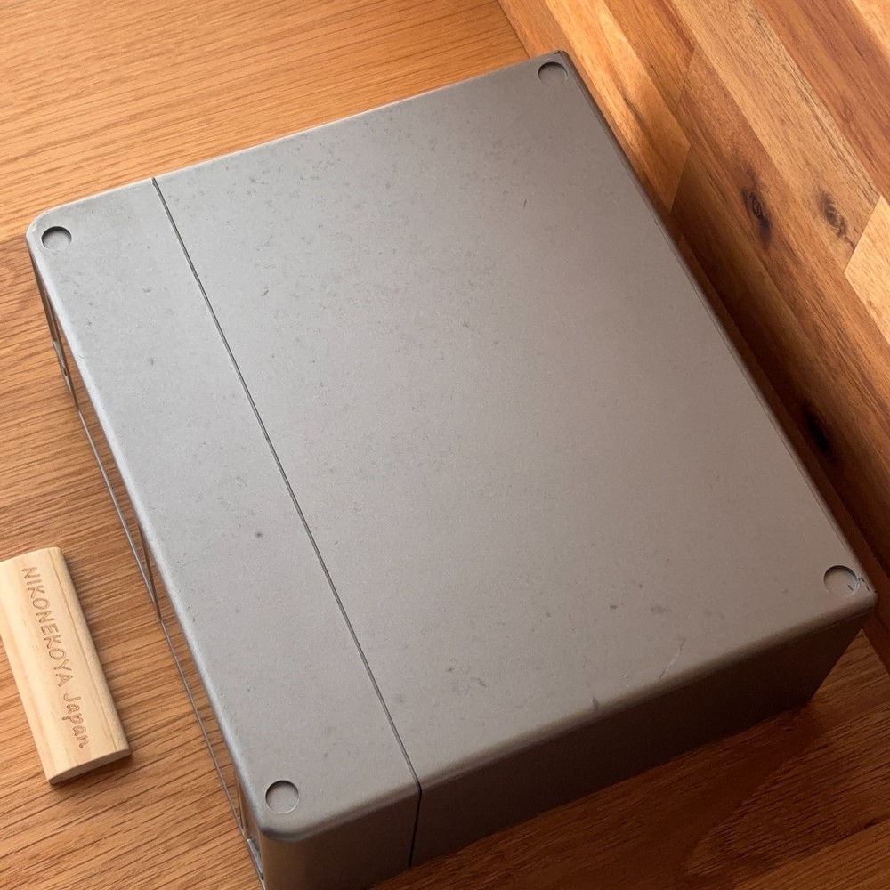 TEAC Stackable Telescoping MiniDisc Storage Unit Case Holds 32 MDs Gray #47