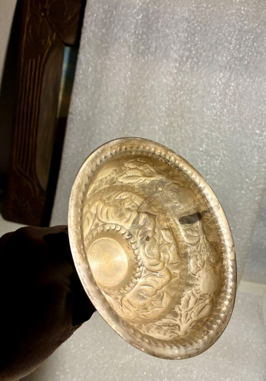 Chalice Carbochons Dragons Pentacle Stars Pentagram Hand Made Silver Plated 13”