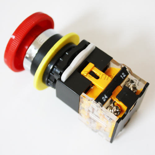 Power Emergency Stop Red Push Button Switch NO NC Latching with Waterproof Box