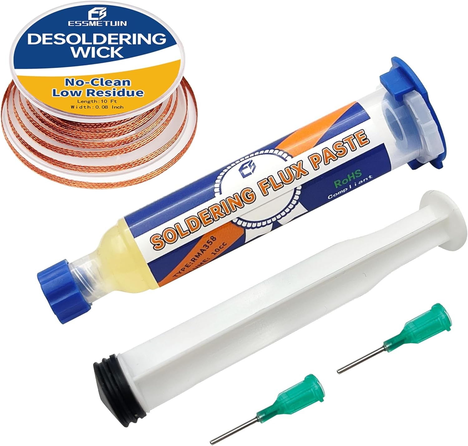 Solder flux for Electronics Soldering, No Clean Soldering Flux Paste (10CC) & De