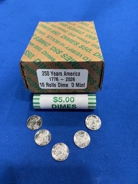 10 roll set of Mint 2026 Dimes Denver - Free Shipping