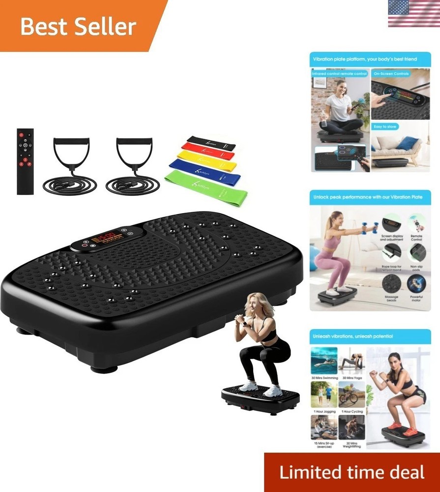 LED Display Vibration Plate Machine: 120 Programs for Ultimate Strength Training