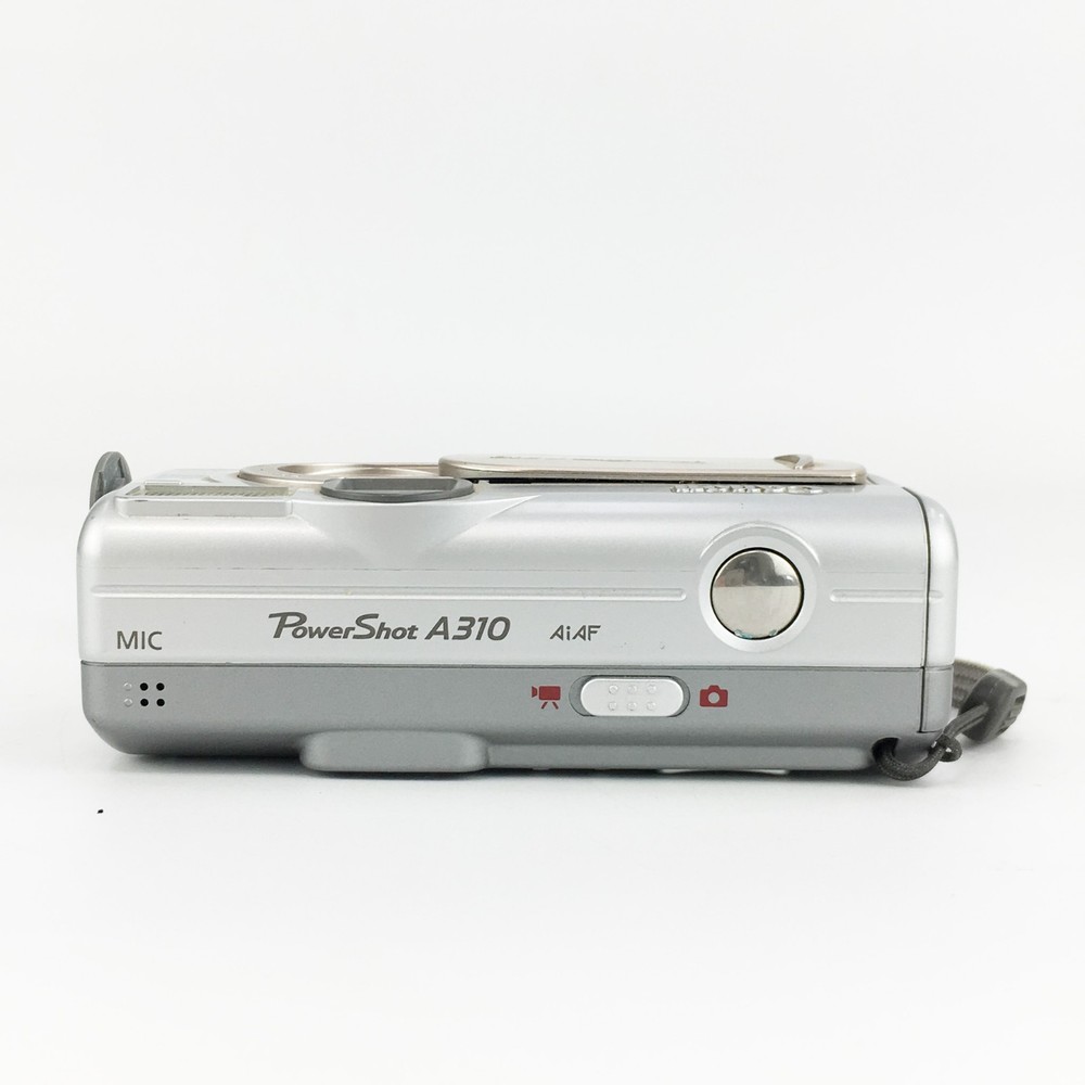 Canon PowerShot A310 3.2MP Compact Digital Camera Silver Tested Working