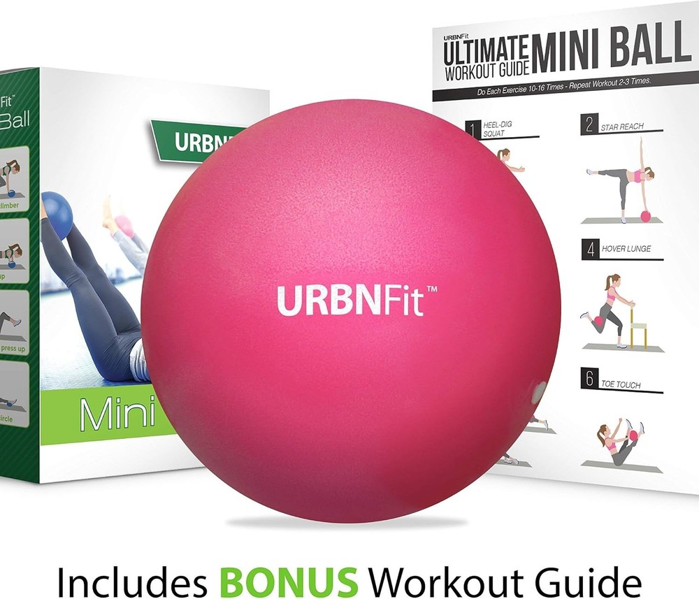9” Multi-Use Mini Exercise Ball - Perfect for Core, Yoga, & Prenatal Workouts