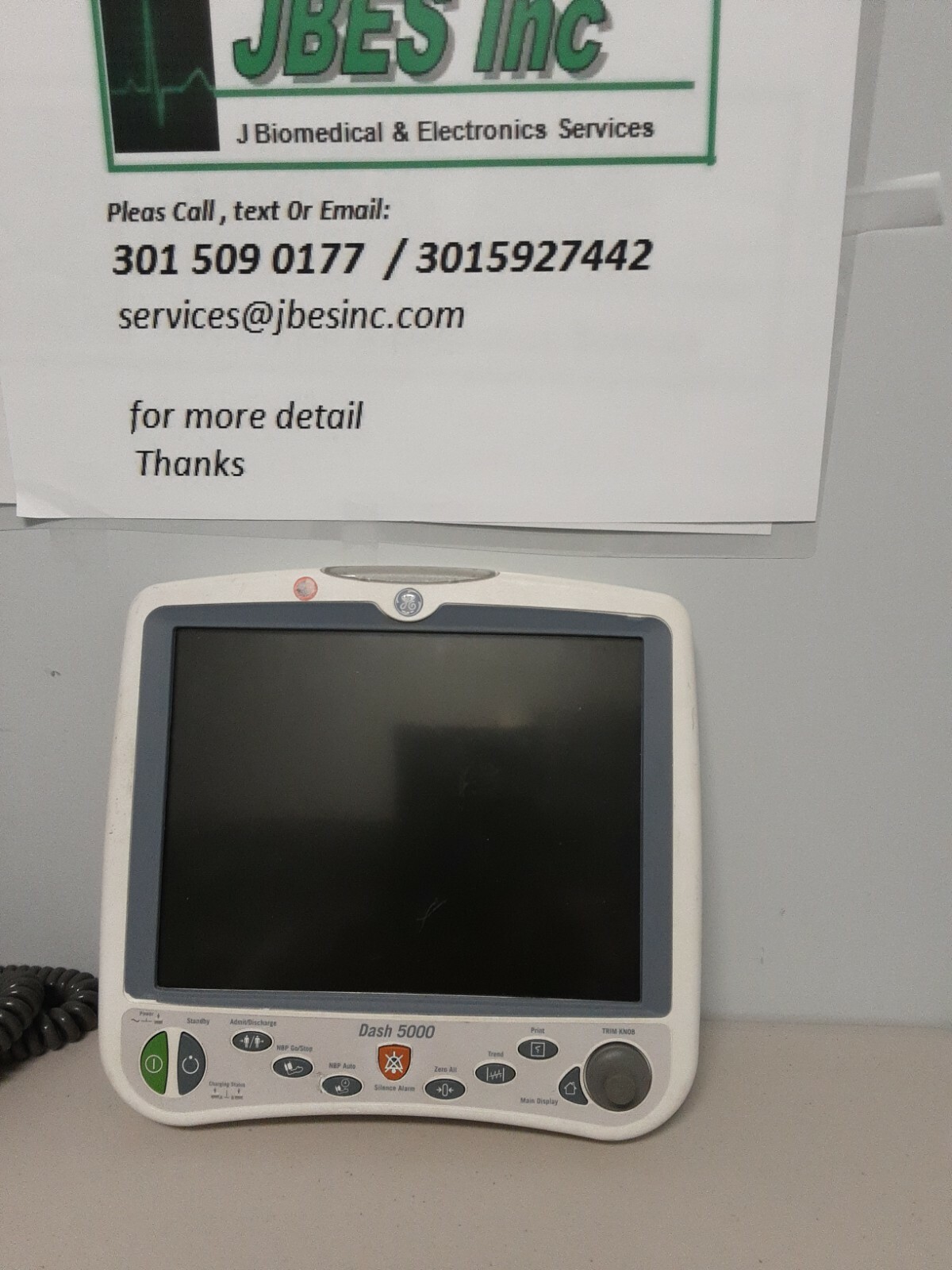 GE Dash 5000 Patient Monitor Display Assembly Complete 90 DAYS FREE RETURN WARRA