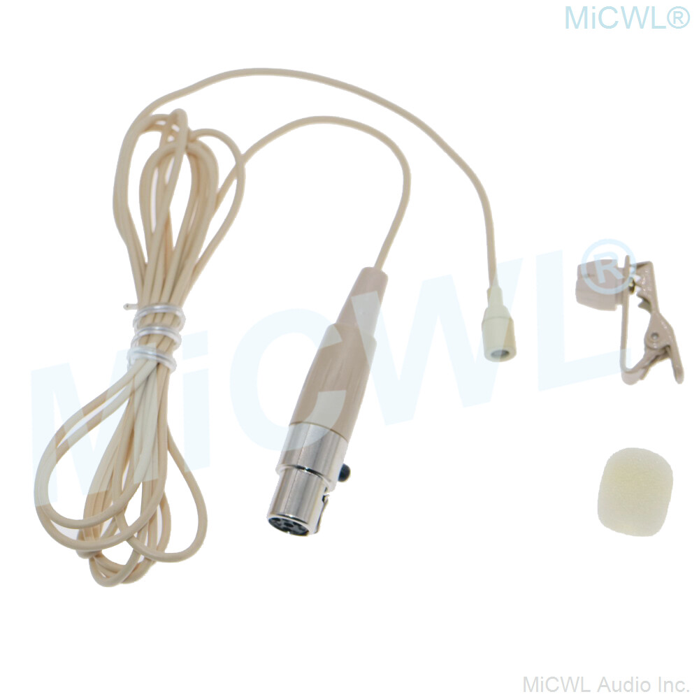Tie Clips Lavalier Microphone For Shure Wireless Mini TA4F Omnidirectional Mics