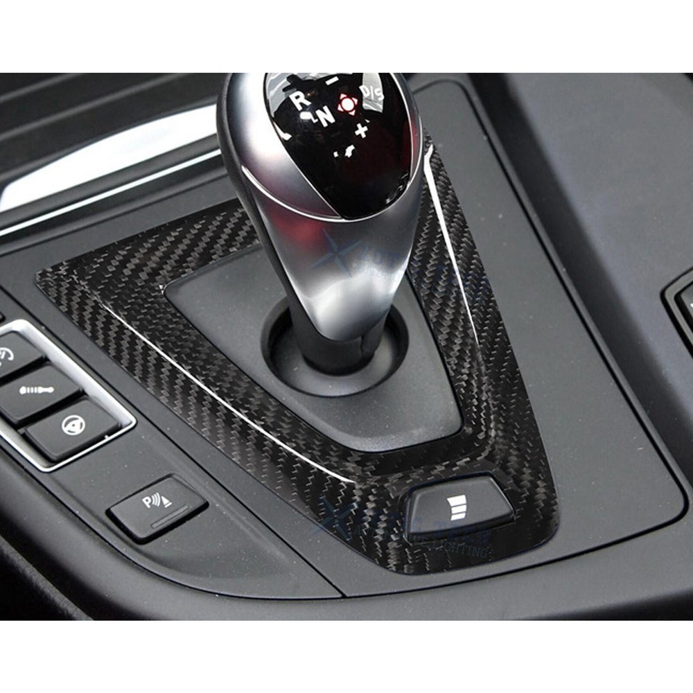 Carbon Fiber Center Shifter Console Base Trim For BMW F80 F82 F83 M3 M4 M-DCT